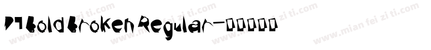 PT Bold Broken Regular字体转换